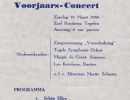 1950 voorjaarsconcert  zangver vriendenkring en Tegels ssymphonieorkest  in zaal Rooskens
